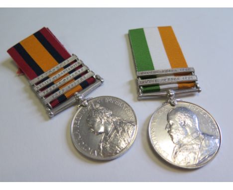 QSA with bars CC/TH/RoL/Tr named (86424 Gnr J Broad RFA), and KSA with bars SA01 & SA02 (86424 Gnr J Broad RFA). With copy me