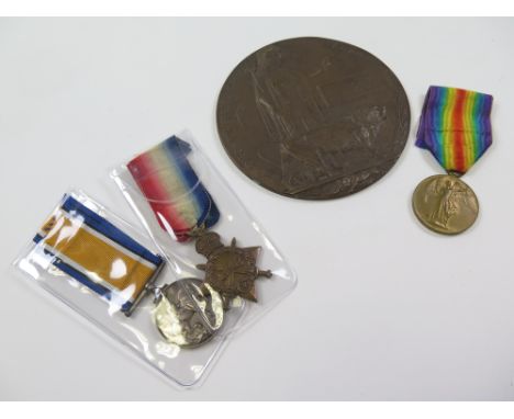1915 Star Trio (8780 Pte F Winwood R.Fus), and Death Plaque named Frederick Arthur Winwood. Killed In Action 29 Sept 1915 wit