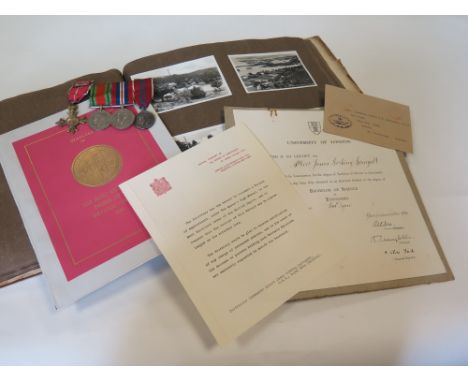 WW2 Royal Naval officer group of four with military OBE Defence and War medals with ERII Coronation with OBE award documents 