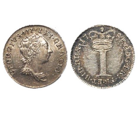 Maundy penny 1784, very light marks under magnification, GEF