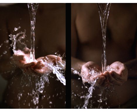 BILL VIOLA (B. 1951)Ablutions 2005 Colour video diptych on two flat panel displays mounted vertically on wall7:01 minutesPerf