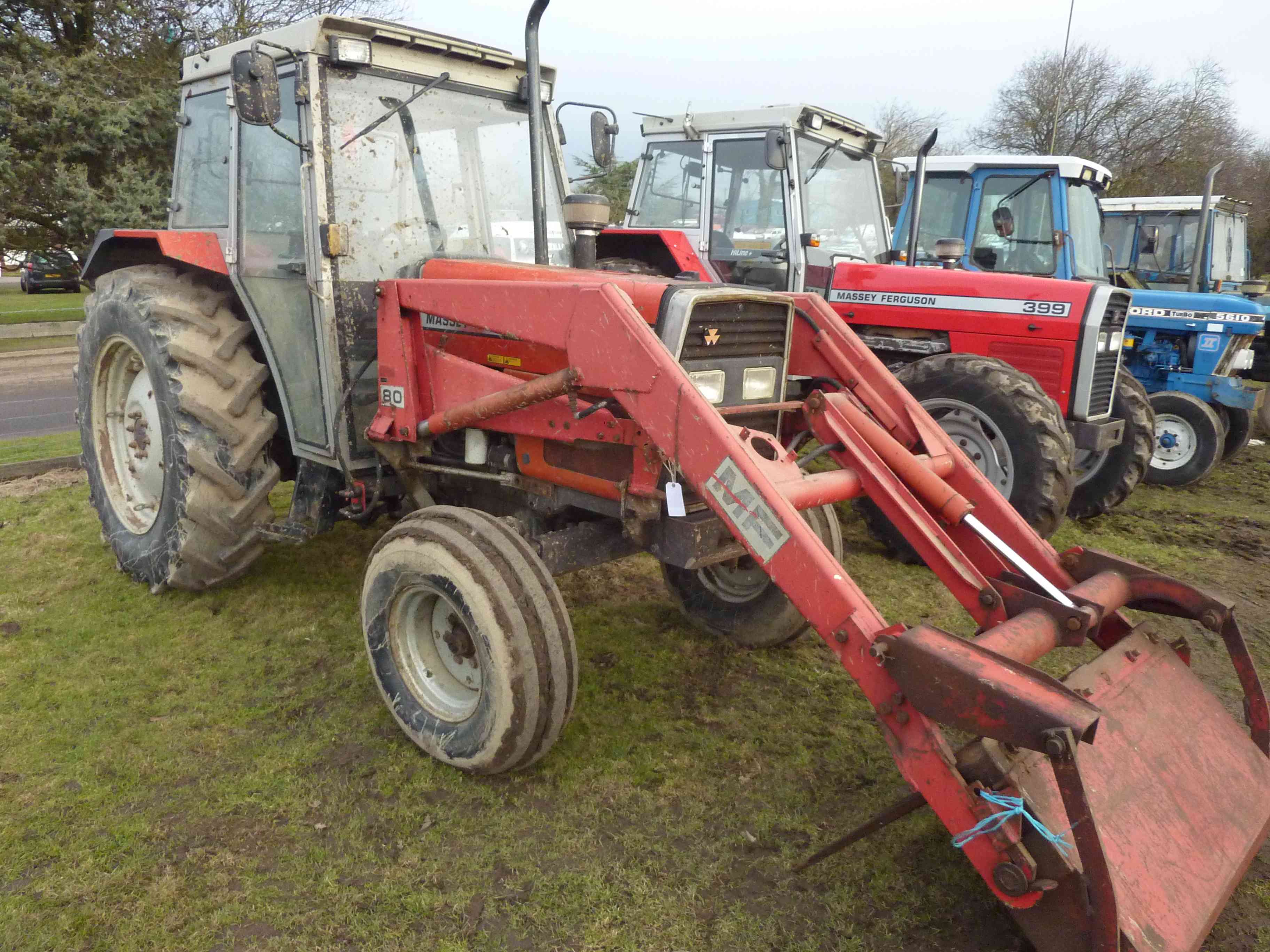 5021 Massey Ferguson 390 2wd with MF 80 loader gwo