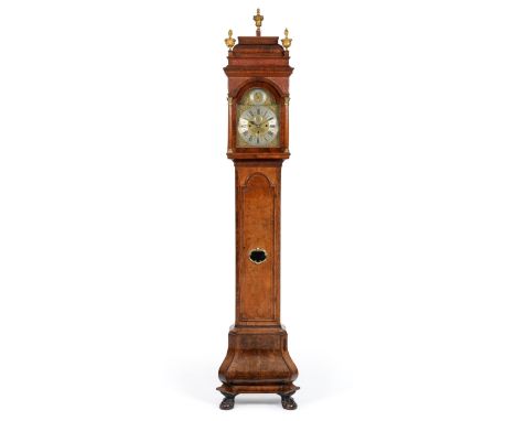 A Musical Walnut Eight Day Longcase Clock, signed Tho Cartwright, Principi Horologious, Londini, Fecit, circa 1720, the Dutch