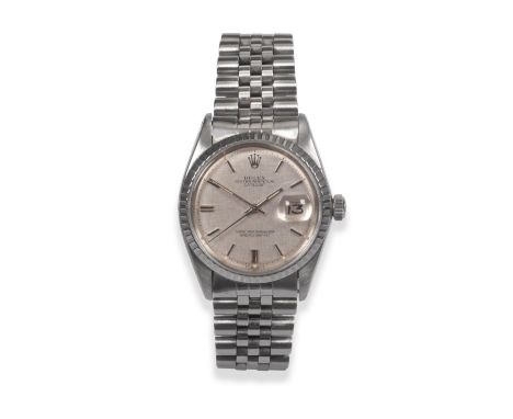 A Stainless Steel Automatic Calendar Centre Seconds Wristwatch, signed Rolex, Oyster Perpetual, model: Datejust, Superlative 