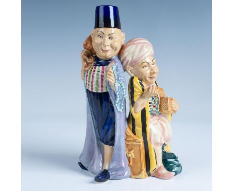 Extremely rare hand decorated porcelain figure inspired by the Arabic folk tale, Ali Baba and the Forty Thieves, and by Royal