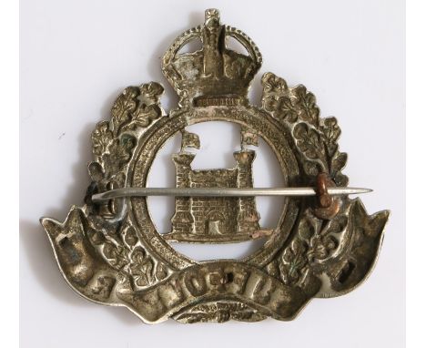 Cap badge to the 4th/5th/6th  (Territorial Force) Battalions the Suffolk Regiment, slider replaced by pin fitting, K&amp;K 17
