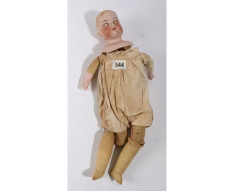 Armand Marseille bisque doll, the neck stamped 370 A.M. 2-0 DEP made in Germany