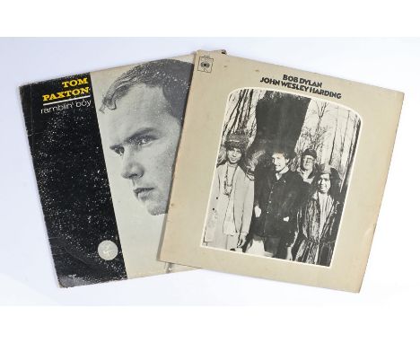 2 x Folk/Rock LPs. Bob Dylan - John Wesley Harding (BPG 63252). Tom Paxton - Ramblin' Boy.