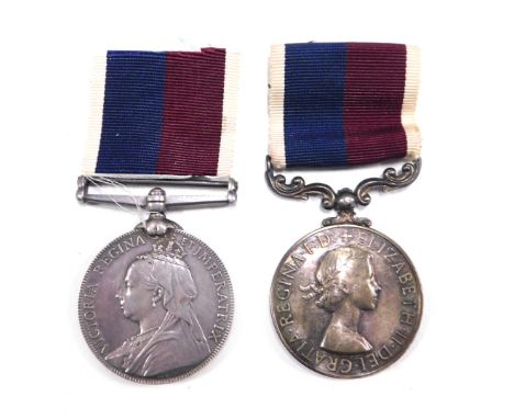 Two silver service medals, comprising Long Service Volunteer Force Victoria medal, inscribed Captain GILMORE First Volunteer 