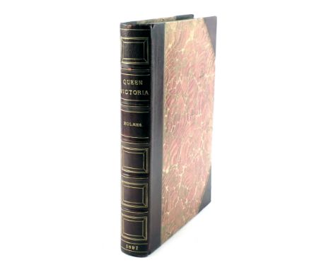 Holmes (Richard R). Queen Victoria, published by Boussod, Valadon &amp; Co 1897, in leather binding with marbled boards. 