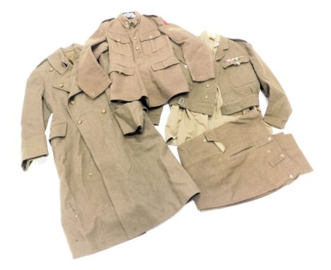 Three Defence Corps and Army jackets. 