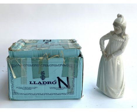 An Nao by Lladro figurine, girl in night dress, 30cmH, with Lladro box 