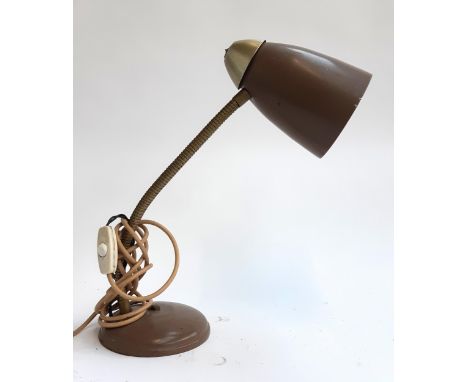 A 1950s Air Force style desk lamp, 54cmH 