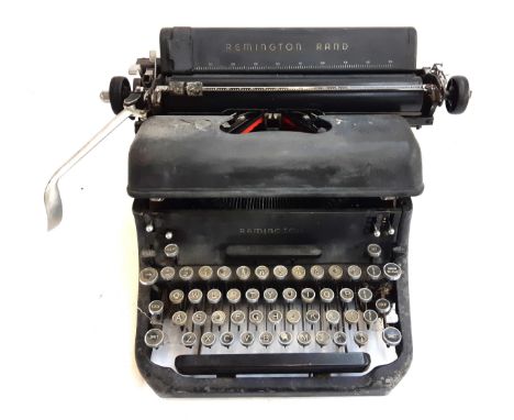 A Remington Rand typewriter 