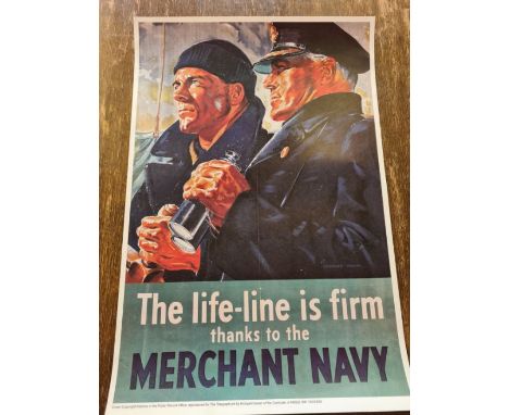 9 x British WWI &amp; WWII reproduction propaganda posters.