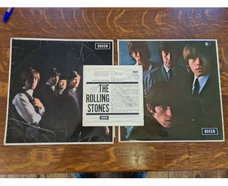 Rolling Stones first Decca EP 1964, signed on the reverse by all 5 members together with Rolling Stones first album mono and 