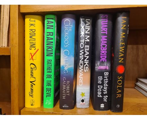 6 x 1st edition J.K. Rowling The Casual Vacancy, Ian Rankin Rather be the Devil, Robert Galbraith The Cuckoo's Calling, Iain 
