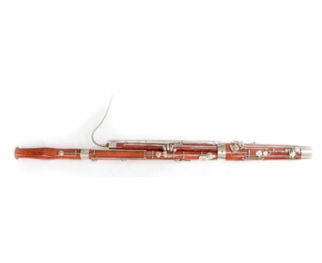 Boosey &amp; Hawkes Artia imported bassoon, crook, case