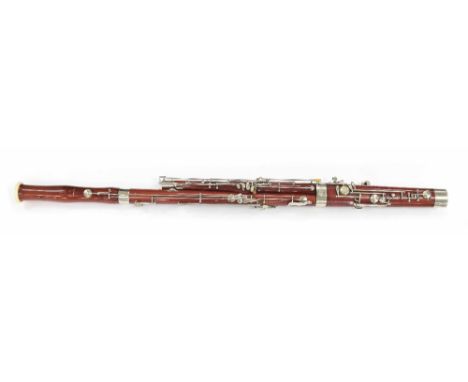 German G.K. Huller bassoon, ser. no. 51403, cased