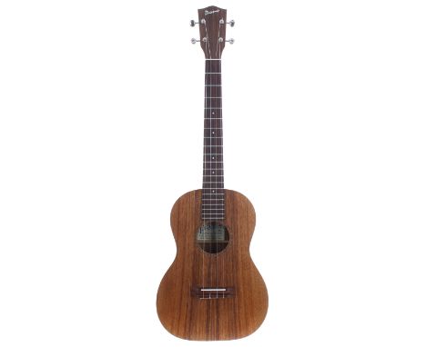Pono AB electro-acoustic baritone ukulele, with Stagg hard case