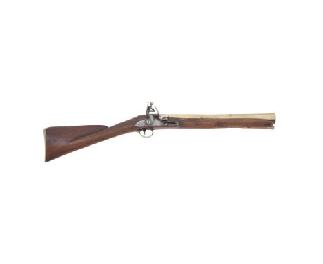 A Brass-Barrelled Flintlock BlunderbussBy Wilson, London, Mid-18th CenturyWith two-stage barrel flared at the muzzle and engr