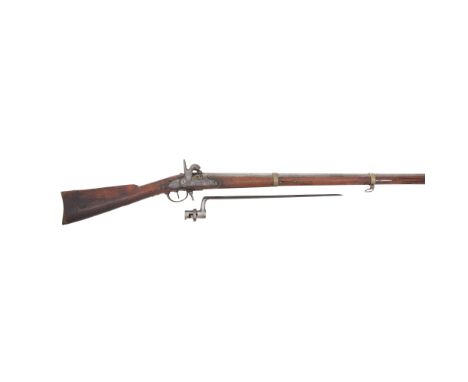 A Russian 14-Bore Percussion Military MusketNo. 40258, Dated 1838With sighted barrel and tang (light pitting), the former ret