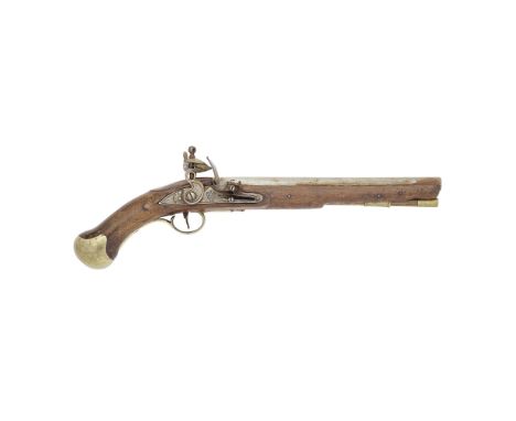 A 28-Bore Flintlock 1801 Pattern Long Sea Service PistolDated 1806With plain barrel stamped with a crowned '12' on the right 