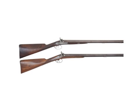 A 14-Bore Percussion D.B. Sporting Gun, And Another Of 20-Bore The First By T. North, Winton, No. 2006, The Second Signed Wil