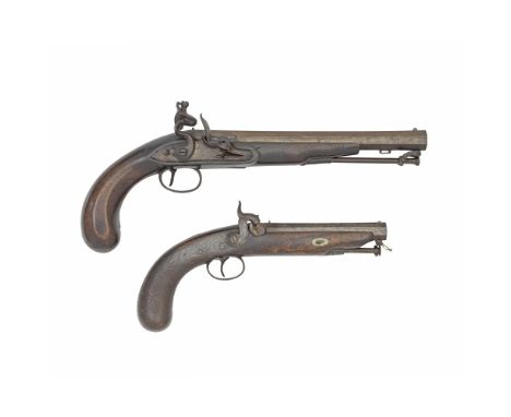 A 16-Bore Flintlock Duelling Pistol, And A 32-Bore Percussion Travelling PistolThe First By Wogdon &amp; Barton, London, Circ
