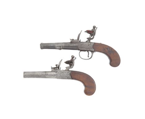 Two 50-Bore Flintlock Box-Lock Pocket PistolsThe First By Barbar, James 1, London, Mid-18th Century, The Second Signed Archer