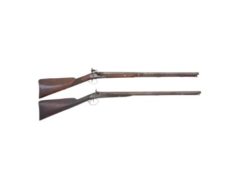 A 13-Bore Flintlock Sporting Gun, And A 13-Bore Percussion D.B. Sporting GunThe first Signed Theo.s Richards, London, Circa 1