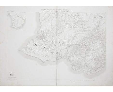 CRIMEATODLEBEN (E. DE): Défense de Sébastopol, 3 vols. including atlas,  maps and plates (many folding), all the pages in the