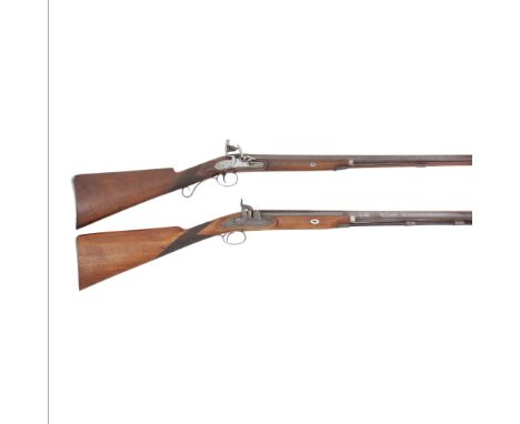 A 14-Bore Flintlock Sporting Gun, And A 12-Bore Percussion Sporting GunThe First By Lott, Reading, Early 19th Century, The Se