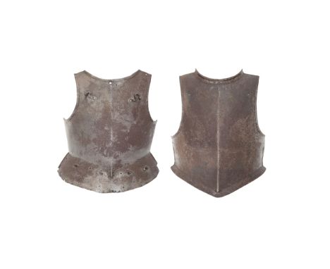 An English Civil War Period Pikeman's Breast-Plate, And An English Civil War Period Harquebusier's Shot-Proof Breast-Plate  B