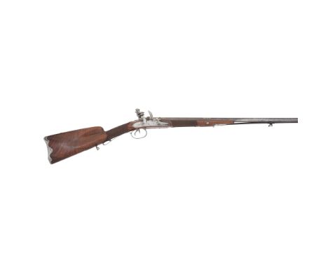 A French 22-Bore Flintlock D.B. Sporting Gun By Coulaux A Strasbourg, Circa 1800With barrels retaining traces of original blu