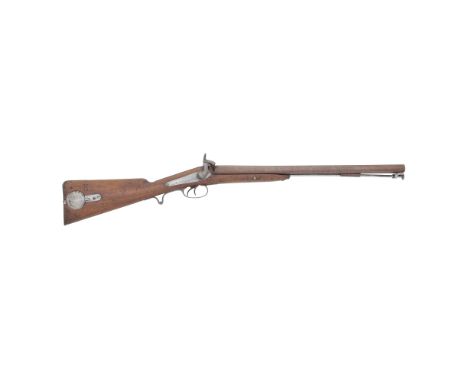 A Rare 12-Bore D.B. Percussion Carbine Of Jacob's Pattern For A Trooper Of The Sinde Irregular Horse Indistinctly Signed Swin