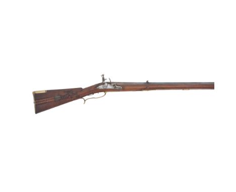 A German 22-Bore Flintlock Sporting RifleCirca 1740, The Barrel By Michael Wagner In Cronach, Dated 1698With swamped octagona