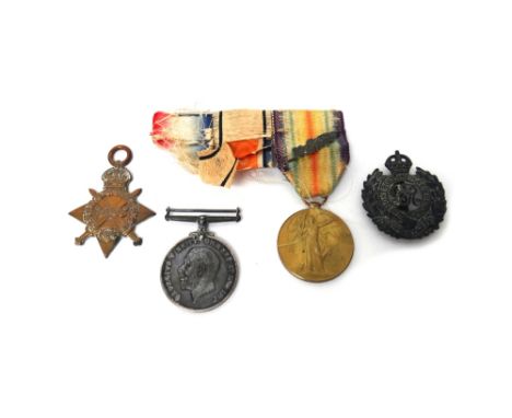 Three First World War medals awarded to G.H Gay, comprising; The 1914-15 Star to 109429 SPR.G.H.GAY.R.E., The 1914-18 British