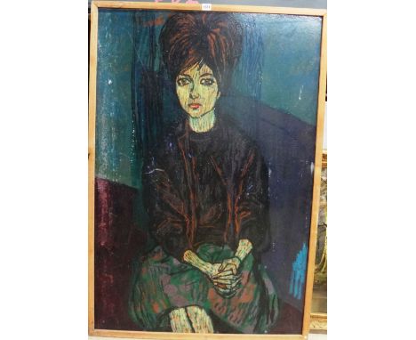 Muriel Pemberton (1909-1993), Portrait of a young woman, oil on board, signed, 121cm x 80.5cm. DDS