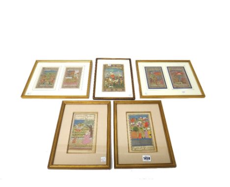Six illustrations from two manuscripts of Yusuf and Zulaykha, Deccan and Kashmir, early 19th century, comprising; two folios 