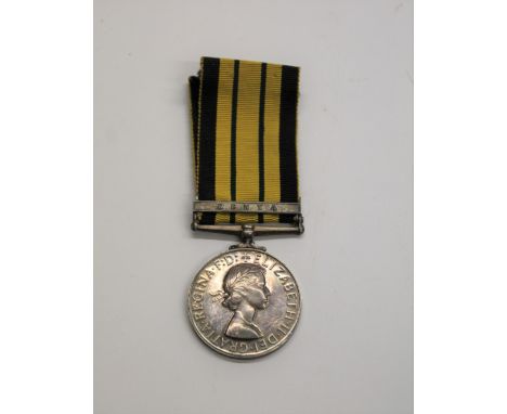 ELIZABETH II AFRICAN GENERAL SERVICE MEDAL - BUFFS a African General Service Medal with Kenya bar, inscribed 2/LT R D Willcox