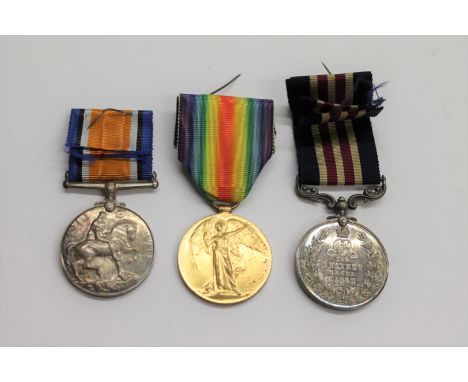 A MILITARY MEDAL &amp; PAIR TO THE MACHINE GUN CORPS. A George V issue Military Medal named to 9501 Pte S Penny, 40/MGC. Brit