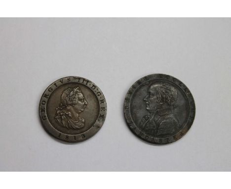 DANIEL ECCLESTONE COPPER HALFPENNY. A Lancashire halfpenny, 1794, with portrait of Daniel Ecclestone, edge 'Payable in Lancas