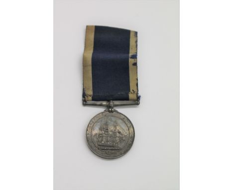 VICTORIAN NAVAL LONG SERVICE &amp; GOOD CONDUCT MEDAL - H.M.S PELORUS the obverse with the Sovereign's head, the reverse with