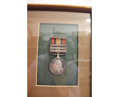 QUEEN'S SOUTH AFRICA MEDAL a QSA medal with 3 bars, South Africa 1901, Orange Free State and Cape Colony. Inscribed 1650, 3rd