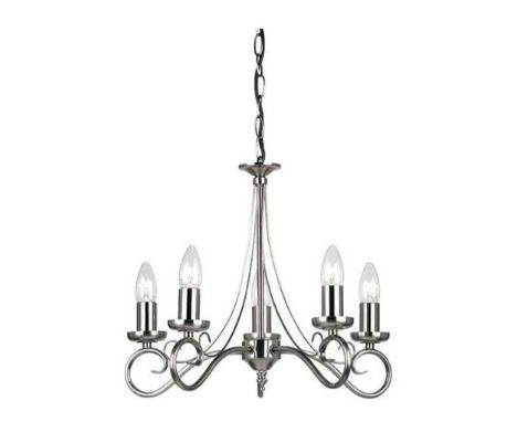 NEW 5 BRANCH CHANDELIER 