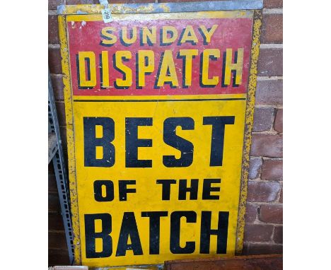 VINTAGE SUNDAY NEWSPAPER SIGN