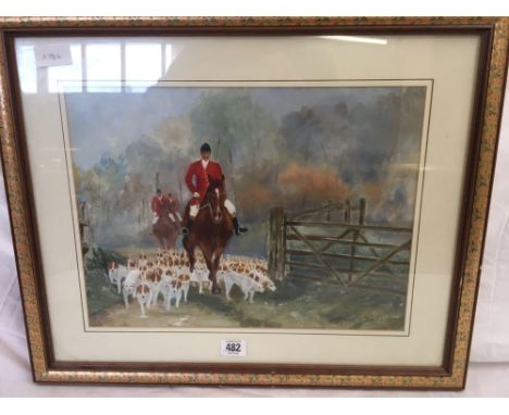 GILT F/G HUNTING PRINT