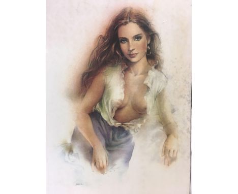 TASTEFUL TOPLESS PRINT OF A YOUNG LADY