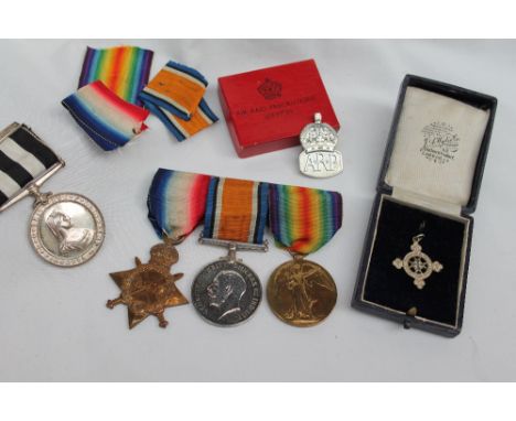 A Set of three World War I medals including the 1914-15 Star, The War Medal and the Victory Medal, issued to 32968 Pte. A. Ro